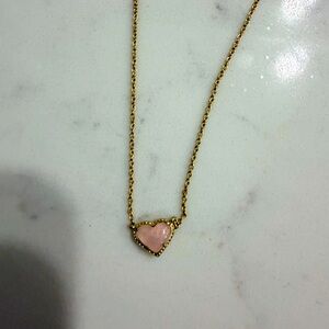 Pink Kendra Scott heart necklace